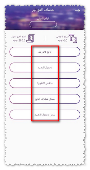 معرفة فاتورة النت شركة we